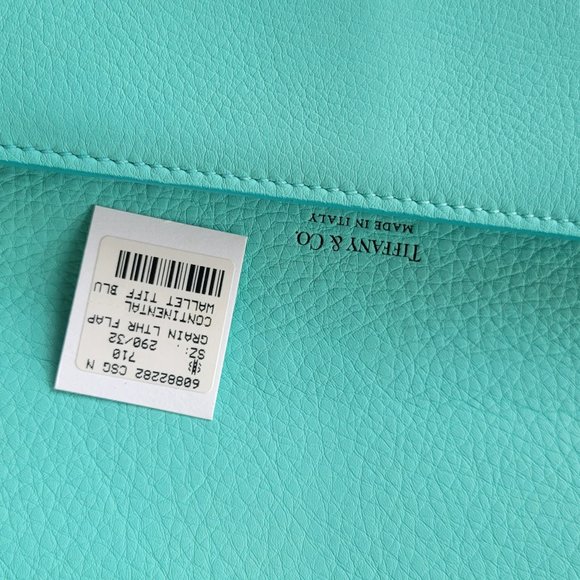TIFFANY BLUE CALF SKIN LONG WALLET - Picture 6 of 9
